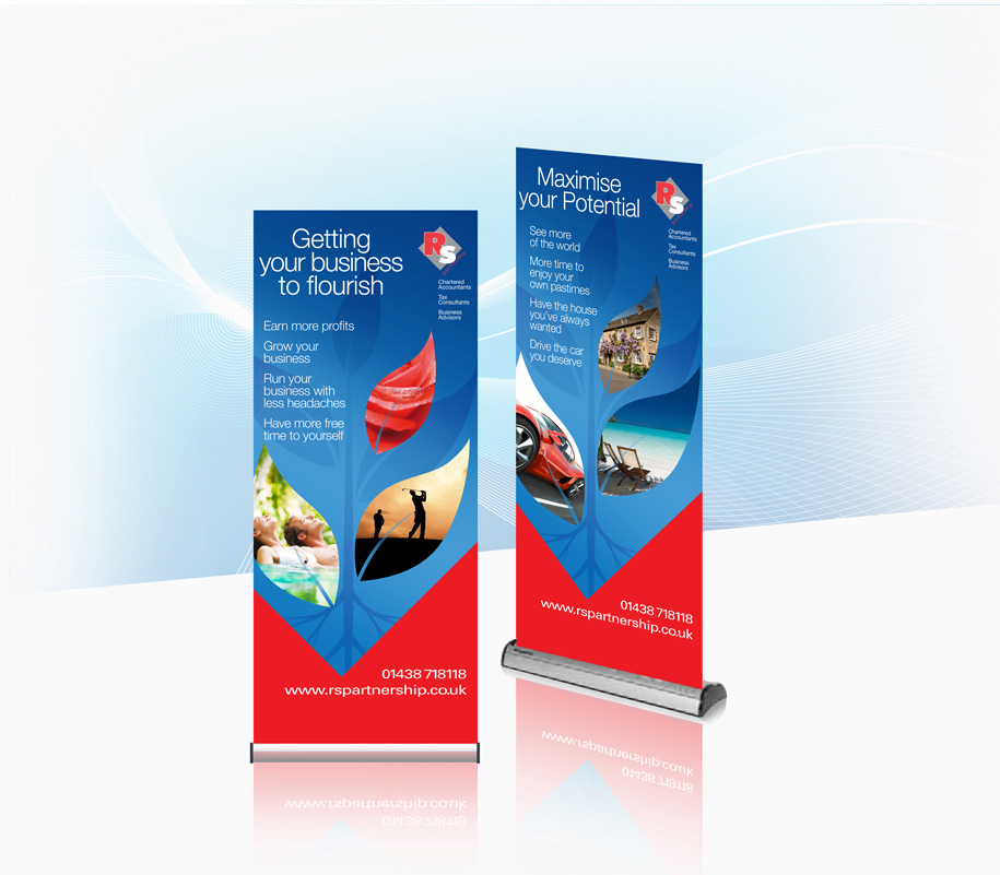 RS Partnership pull-up banners