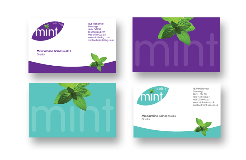 Mint business cards