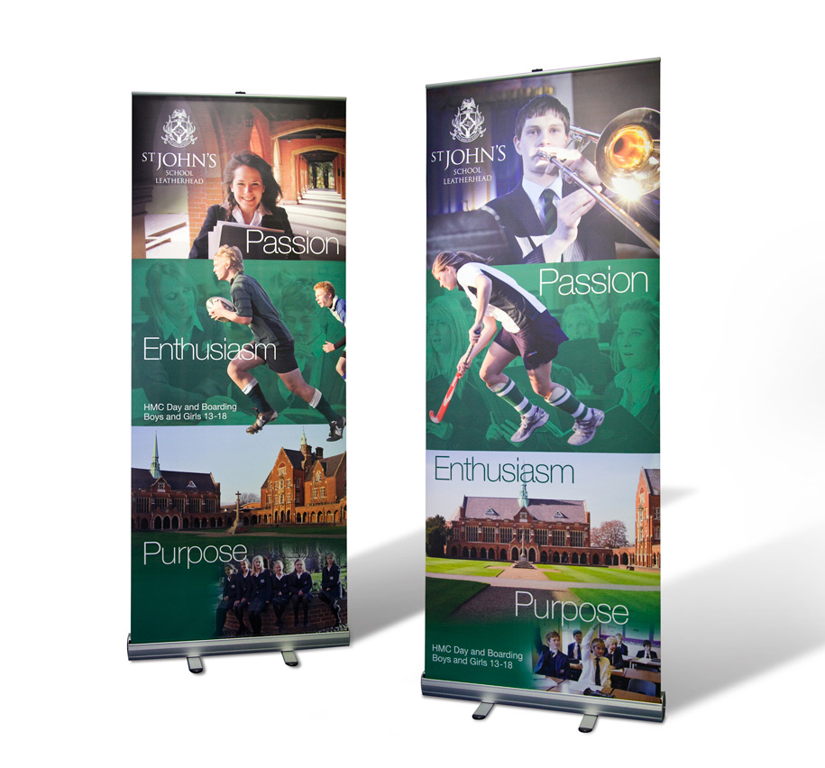 St John's pull-up banners