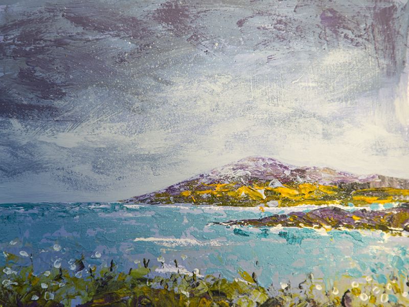 Toards Taransay. Isle of Harris. Artist. Paul Hillary