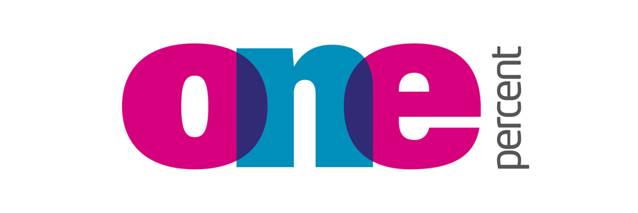 One % logo